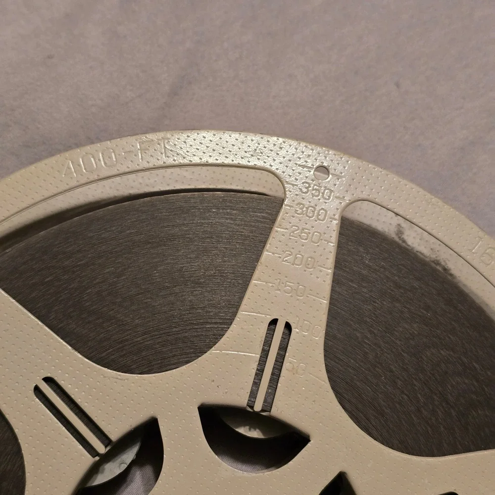 Kodak Kodascope Reel 400ft 16mm Movie Film Metal Spool Vintage Tan Made in USA